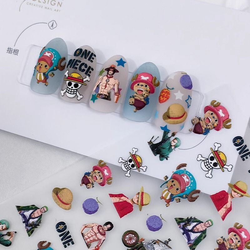 Neue One Piece Monkey· D·Ruffy – Nail Art Zoro One Piece Bewertung und Preis
