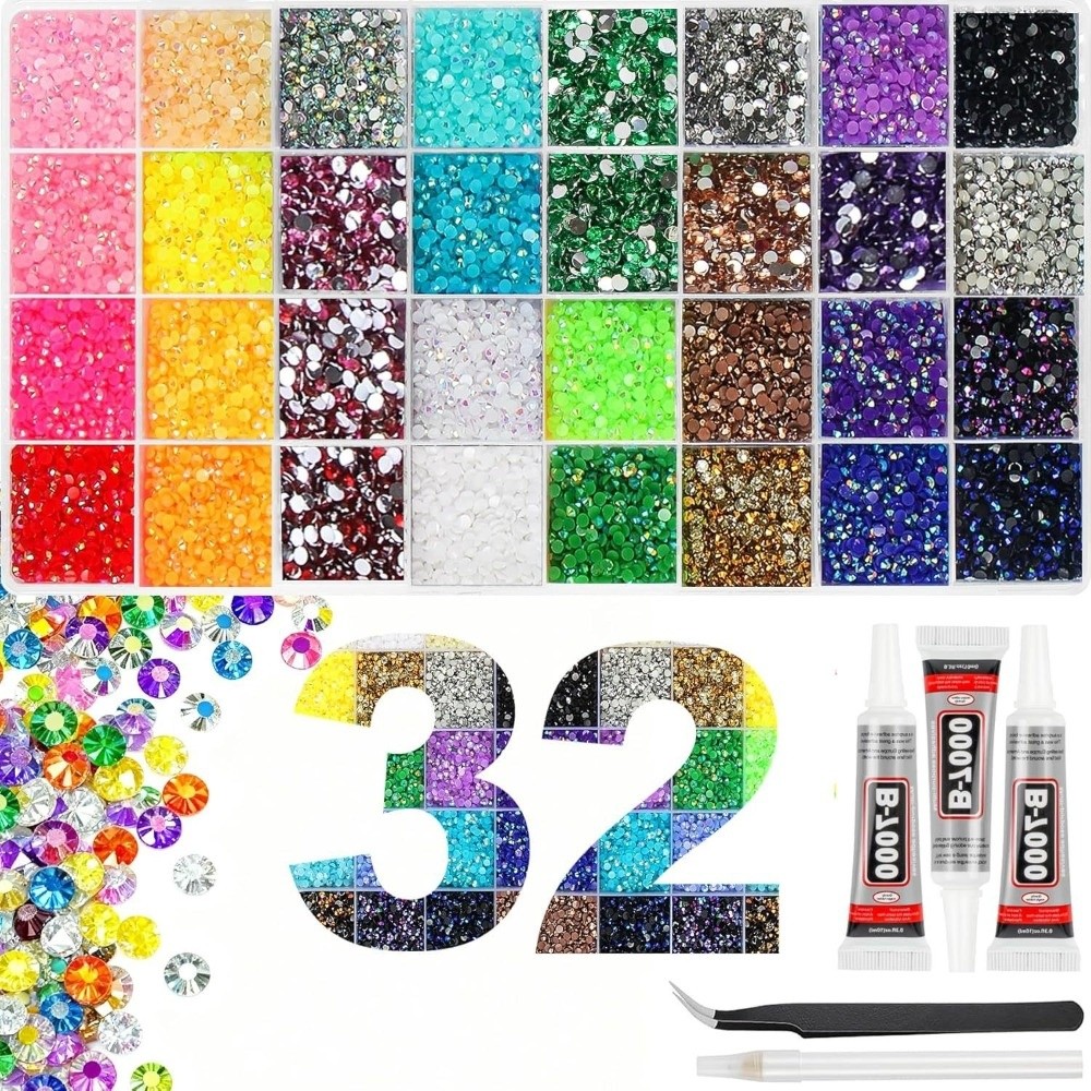 Mehrfarbiges Harz-Strass-Set F – Nail Art Jelly Bewertung und Preis