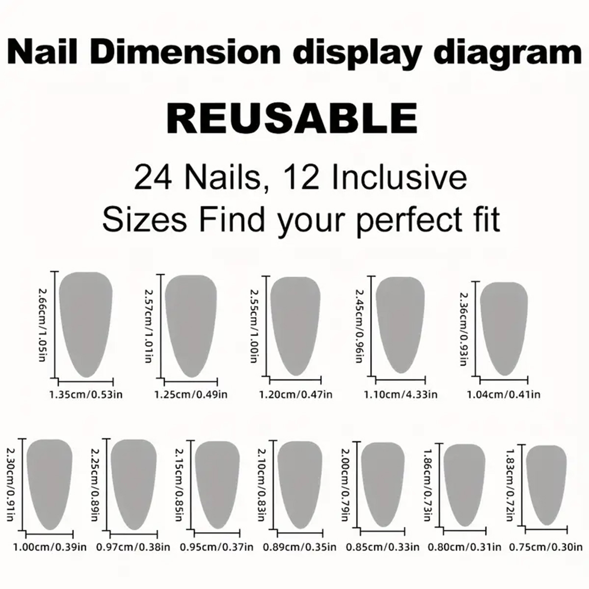 24 Stück Mandel-Press-On-Nägel – Nail Art Jelly Bewertung und Preis