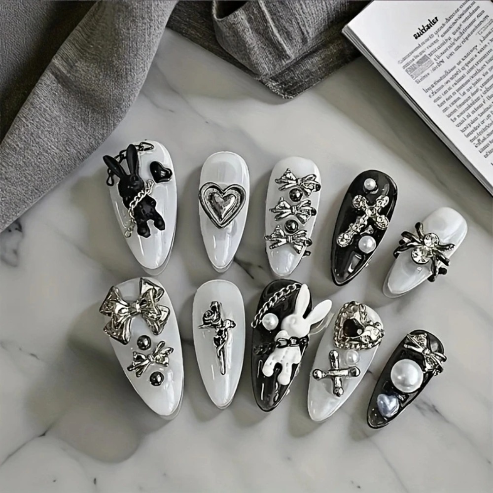10 Stück personalisierte schwa – Nail Art Gothic Bewertung und Preis