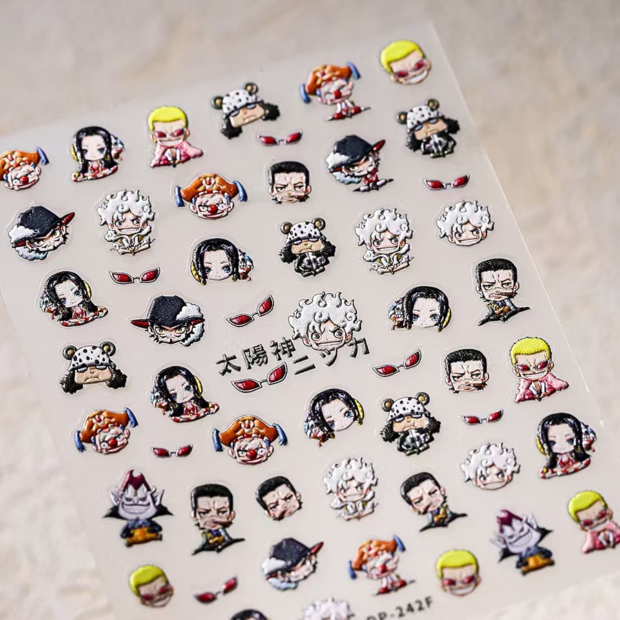 1 Stück 5D One Piece Nagelaufk – Nail Art Zoro One Piece Bewertung und Preis