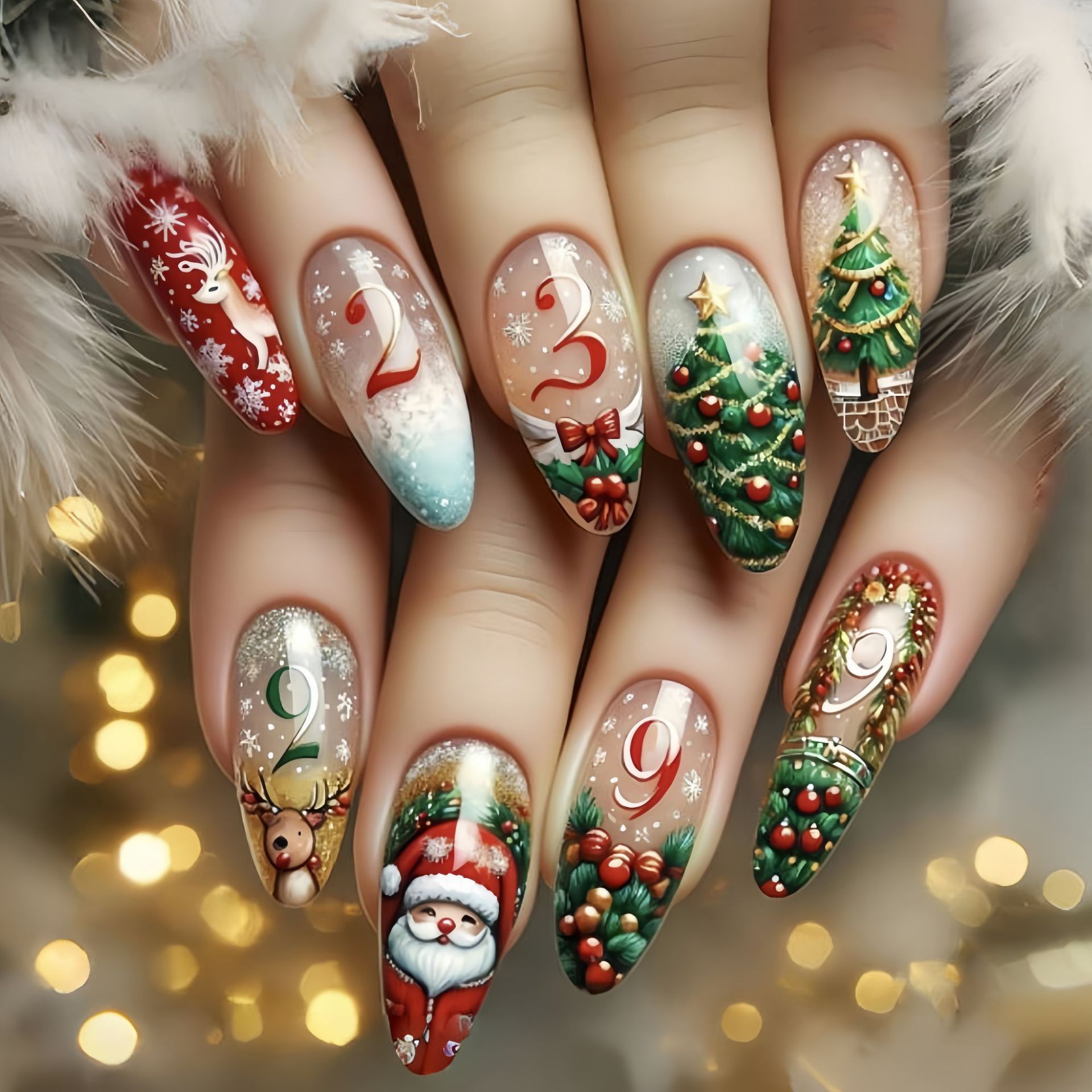 Mittlere künstliche Nägel für  – Nail Art Press On Bewertung und Preis