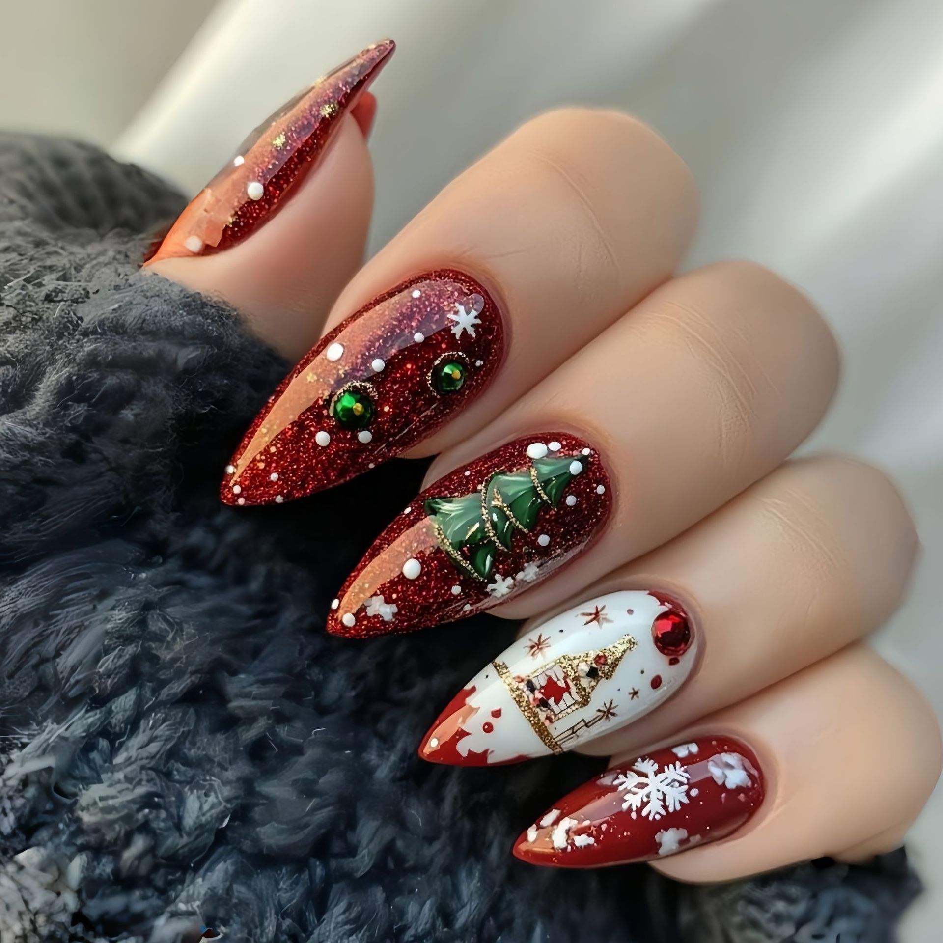Mittlere künstliche Nägel für  – Nail Art Press On Bewertung und Preis