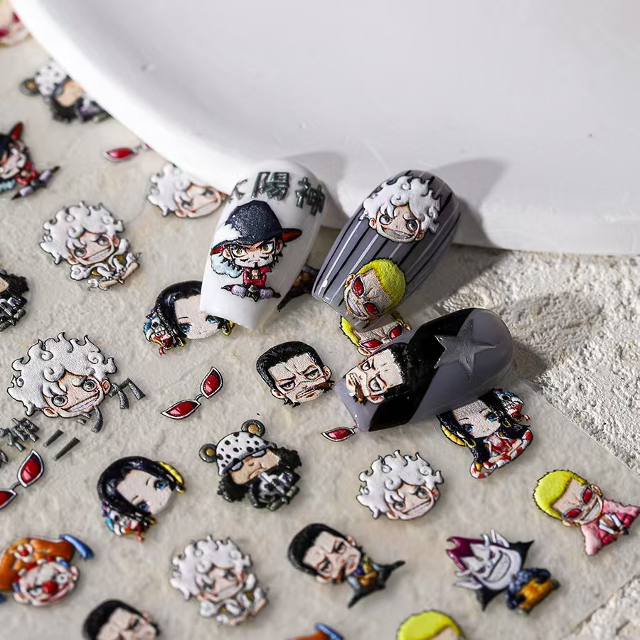 1 Stück 5D Neue One Piece Nage – Nail Art Zoro One Piece Bewertung und Preis