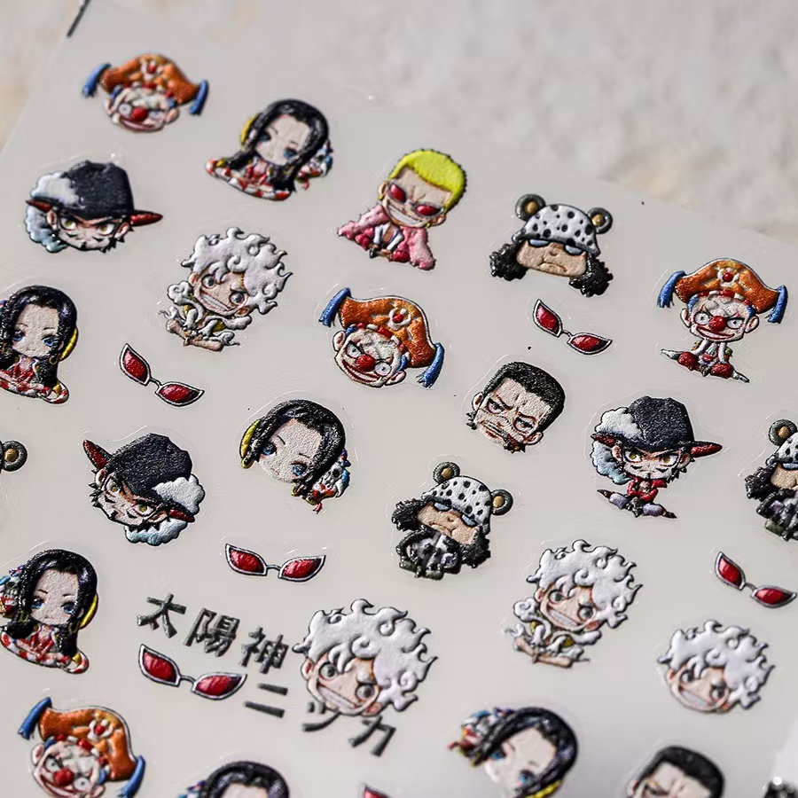 1 Stück 5D Neue One Piece Nage – Nail Art Zoro One Piece Bewertung und Preis