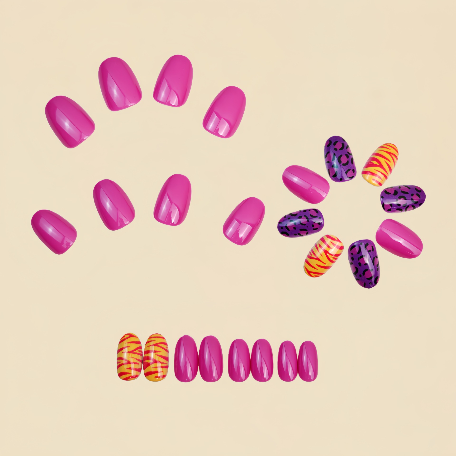 Kurze lange künstliche Nägel f – Nail Art Gliter Bewertung und Preis