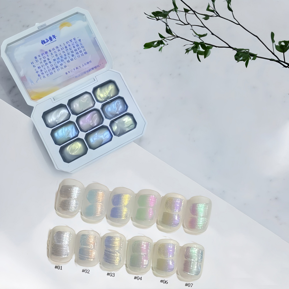 1 Stück 9-farbiger, neuer, bel – Nail Art Ombre Bewertung und Preis