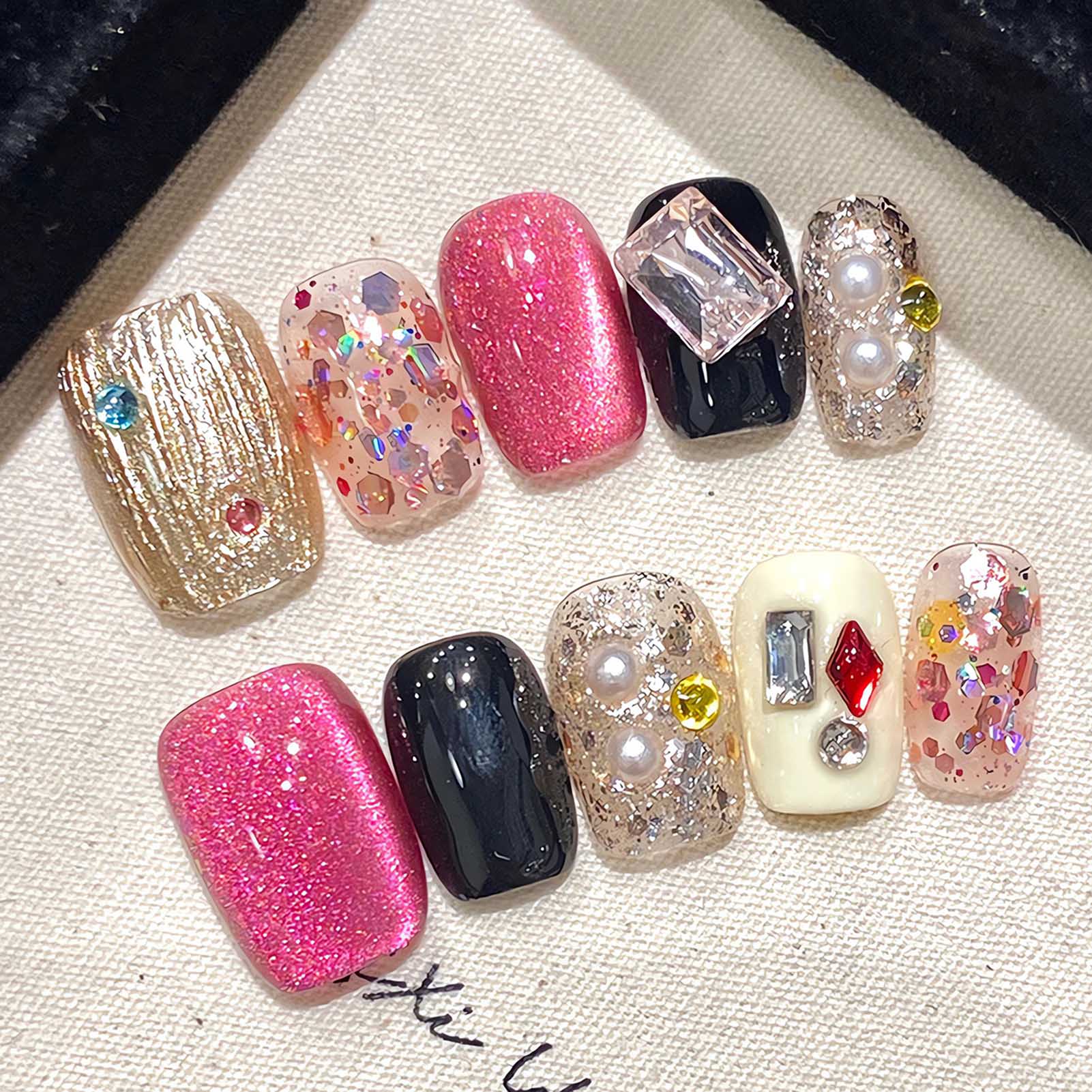 Handgemachte Presse auf Nägeln – Nail Art Gliter Bewertung und Preis
