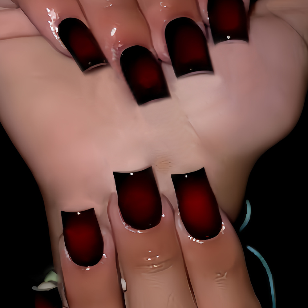 Kurze, quadratische Kunstnägel – Nail Art Press On Bewertung und Preis