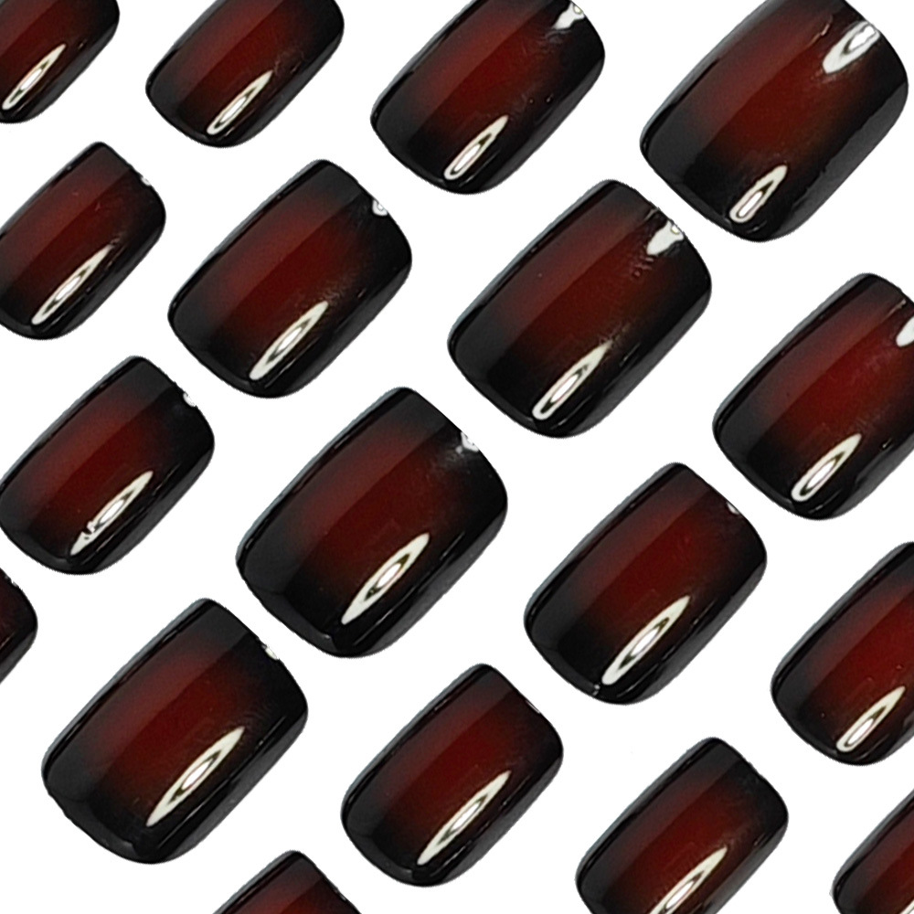Kurze, quadratische Kunstnägel – Nail Art Press On Bewertung und Preis