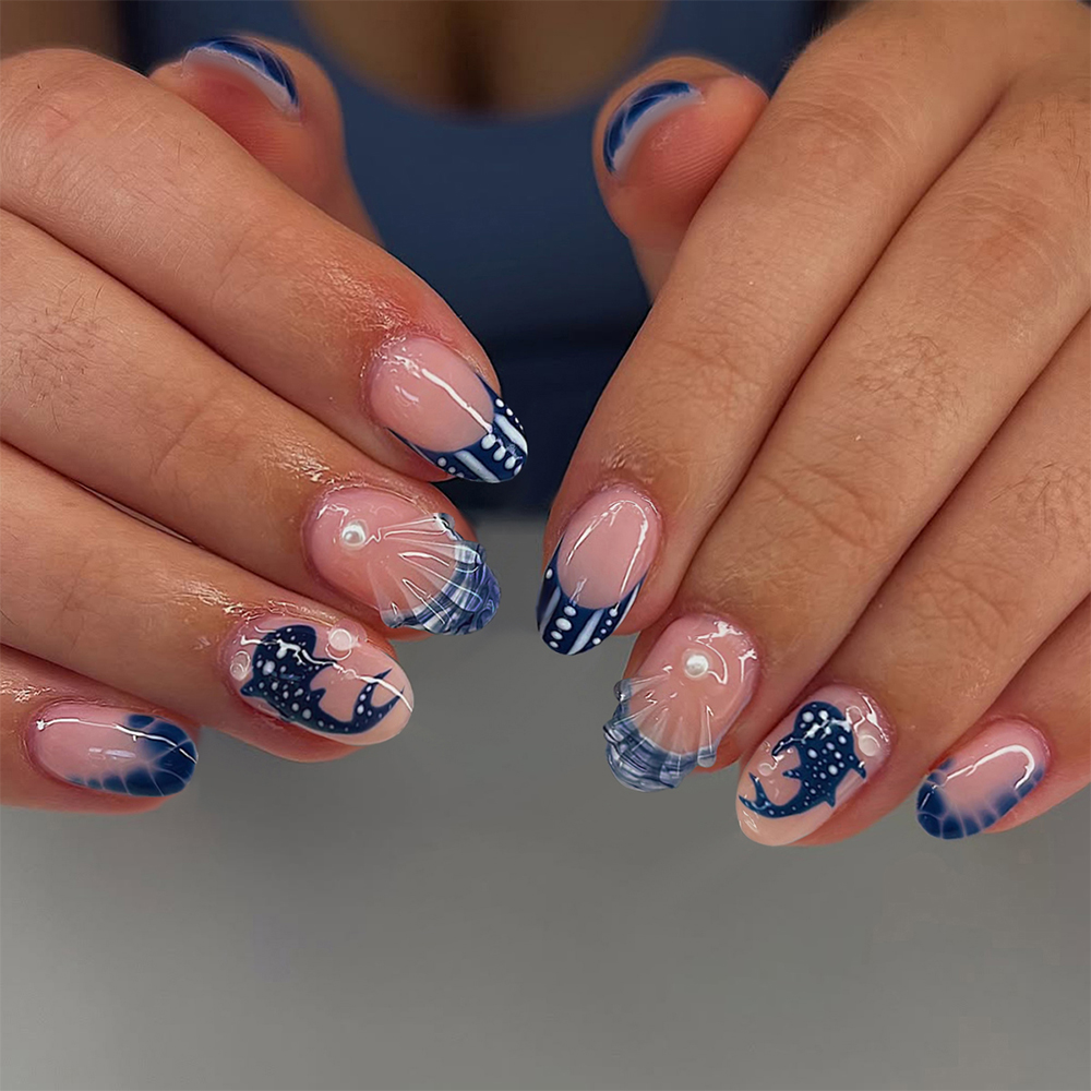 24 Stück 3D-Gelnägel in Mandel – Nail Art Press On Bewertung und Preis