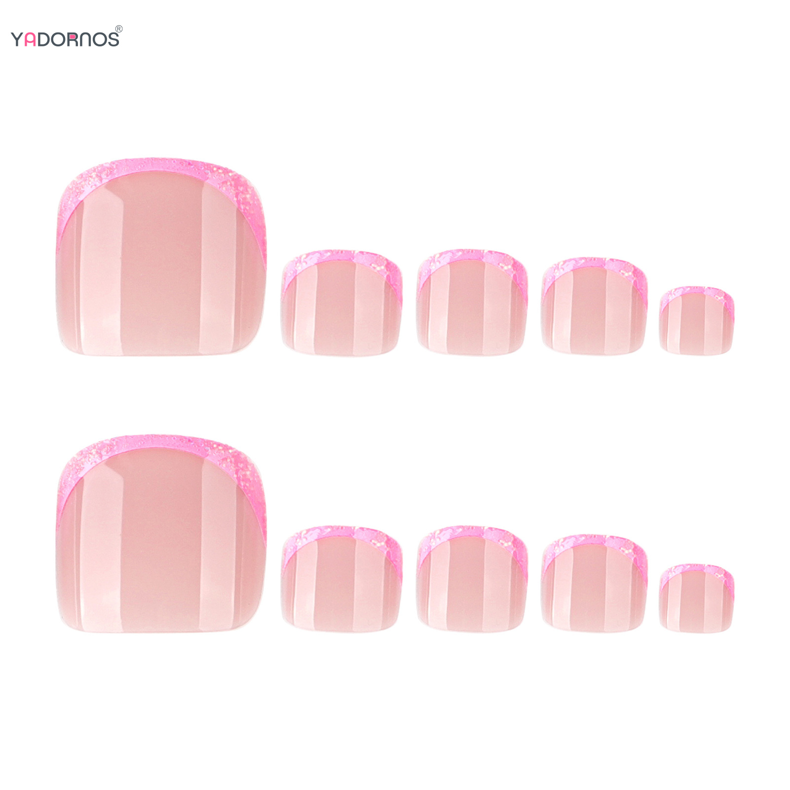 Rosa französische Tipps, künst – Nail Art Gliter Bewertung und Preis