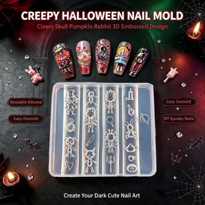 Dunkle Fantasy Halloween Nagel – Nail Art Gothic Bewertung und Preis