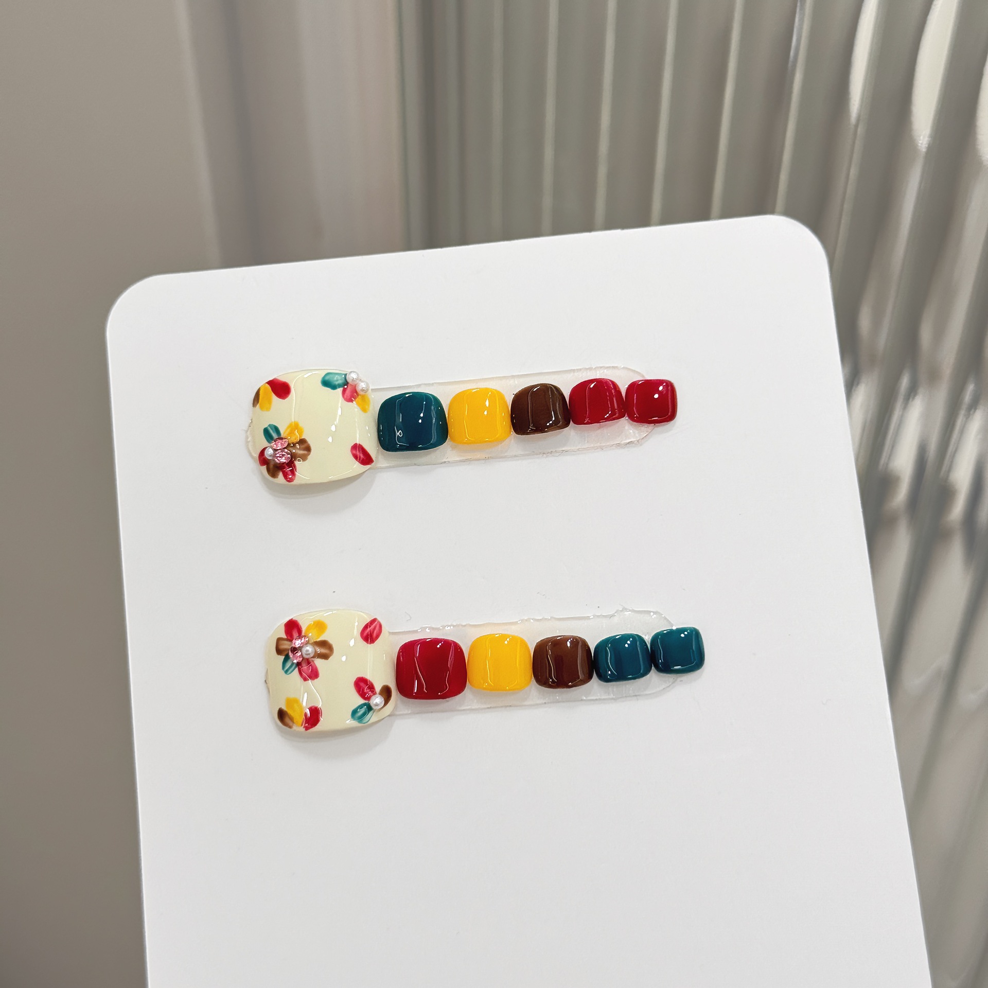 12 Stück handgemachte Zehennäg – Nail Art Gliter Bewertung und Preis