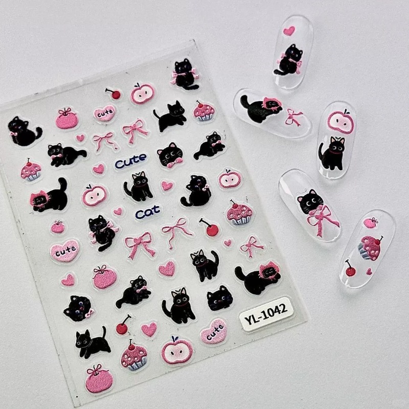 Niedlicher Cartoon-Schleifen-S – Nail Art Jelly Bewertung und Preis