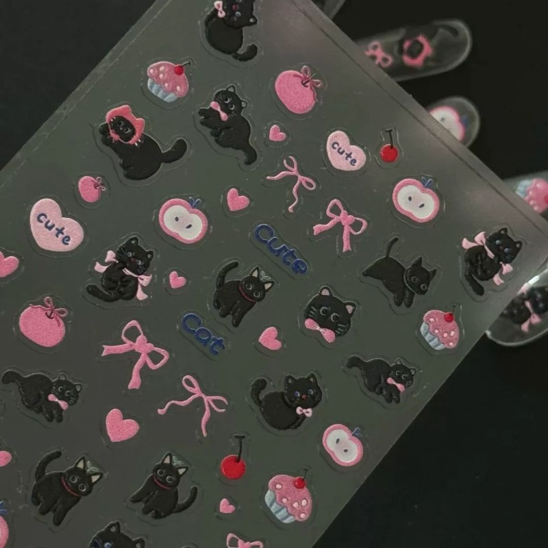 Niedlicher Cartoon-Schleifen-S – Nail Art Jelly Bewertung und Preis
