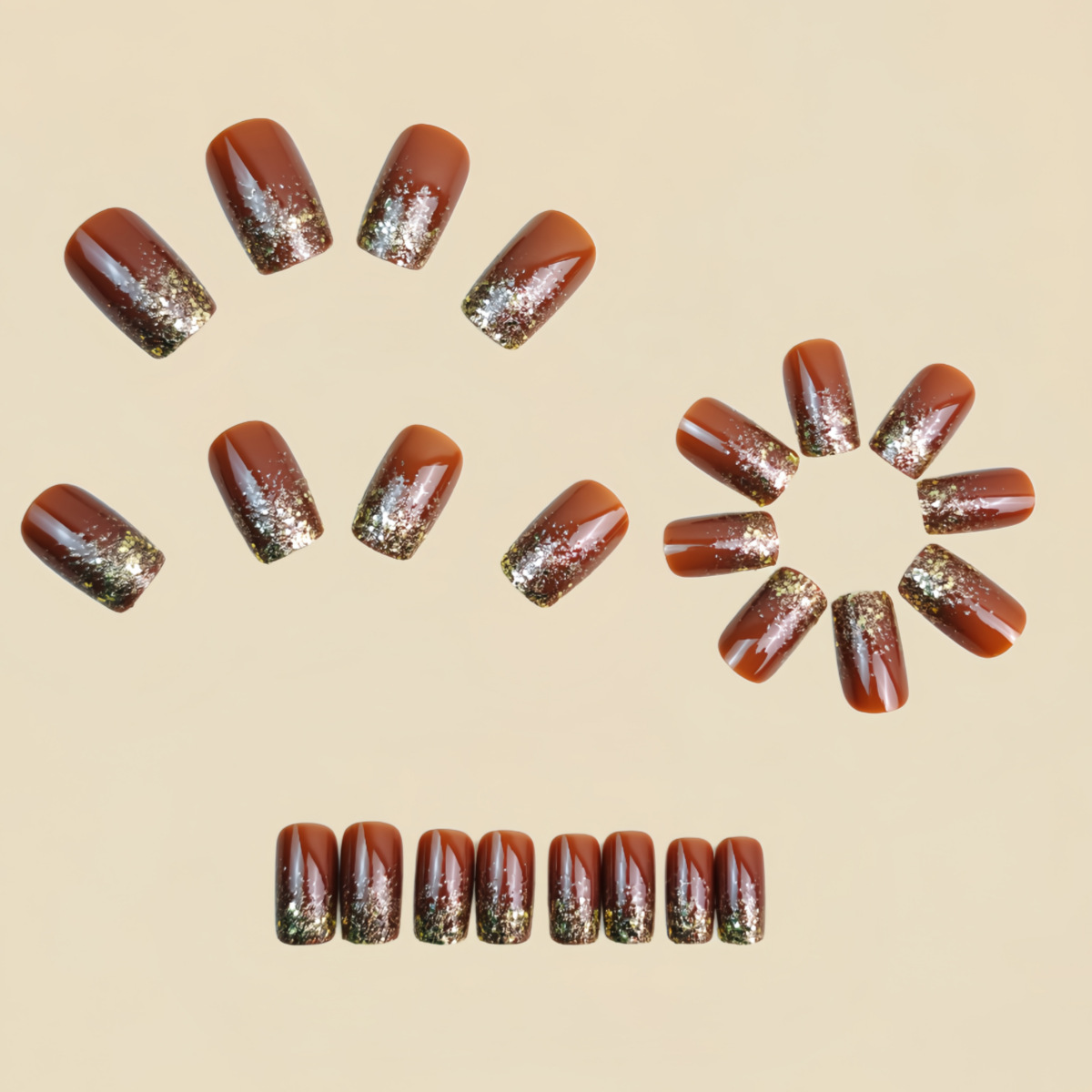 Kurze mittelgroße künstliche N – Nail Art Gliter Bewertung und Preis