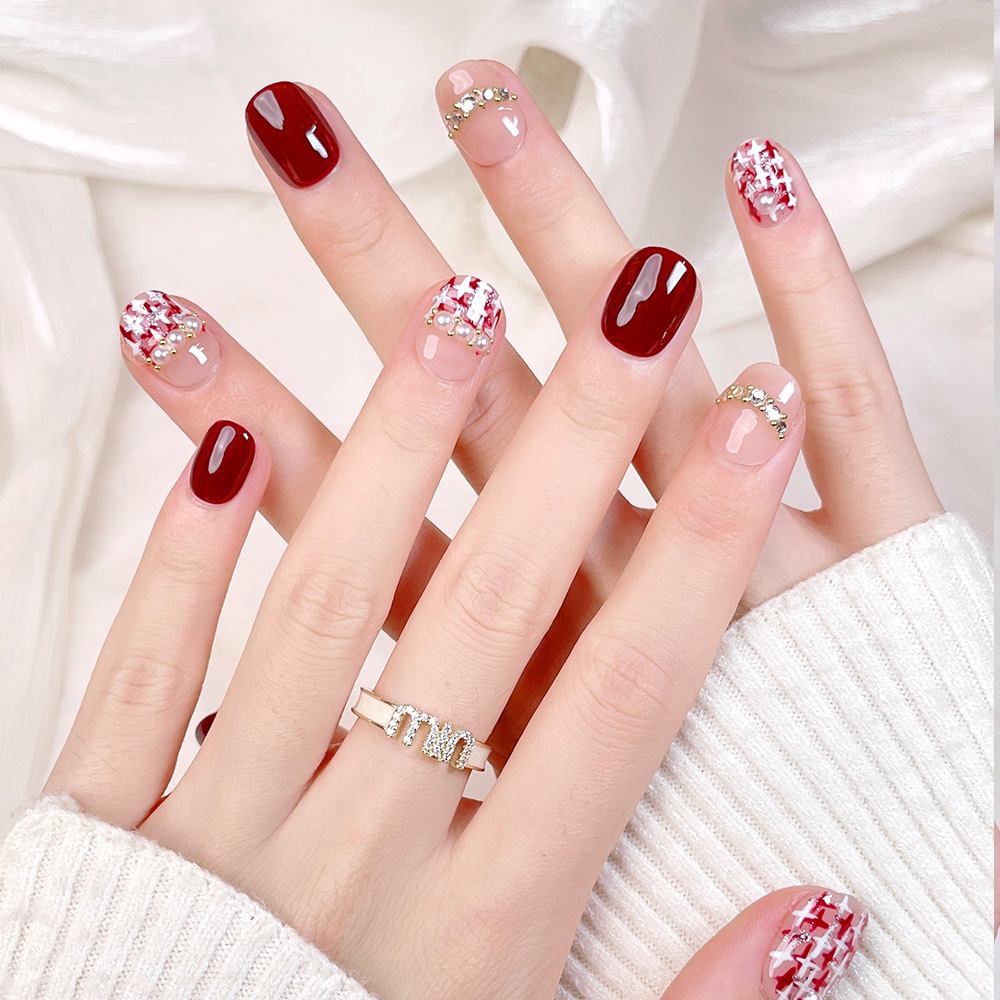 10 Stück Kurze Quadratische Ru – Nail Art Press On Bewertung und Preis