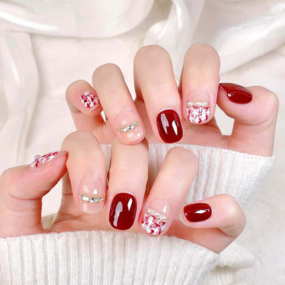 10 Stück Kurze Quadratische Ru – Nail Art Press On Bewertung und Preis